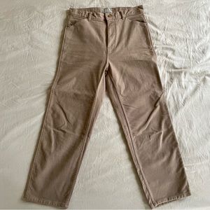 Everlane The Moleskin Way-High Pant in burnt sugar, size 10